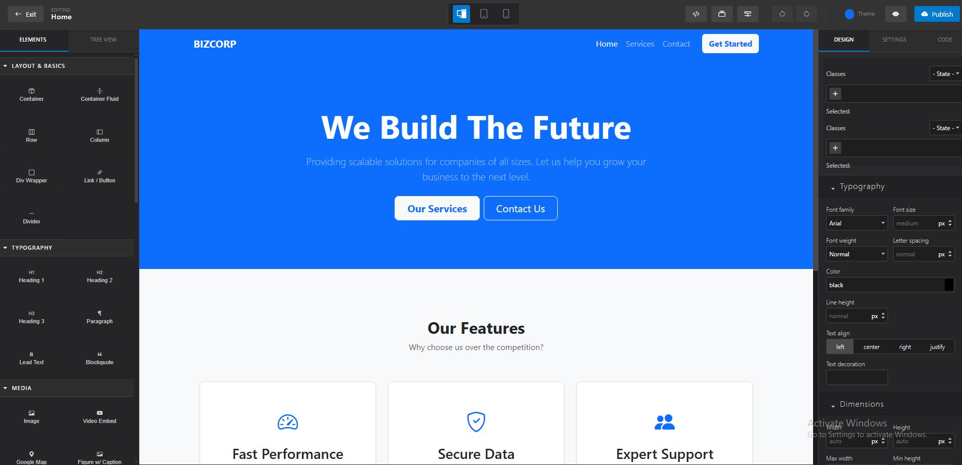 Editor Interface